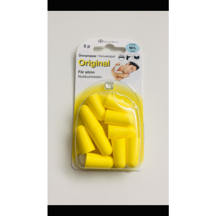 SwedSafe Original korvatulppa (M/L) 1x5 paria
