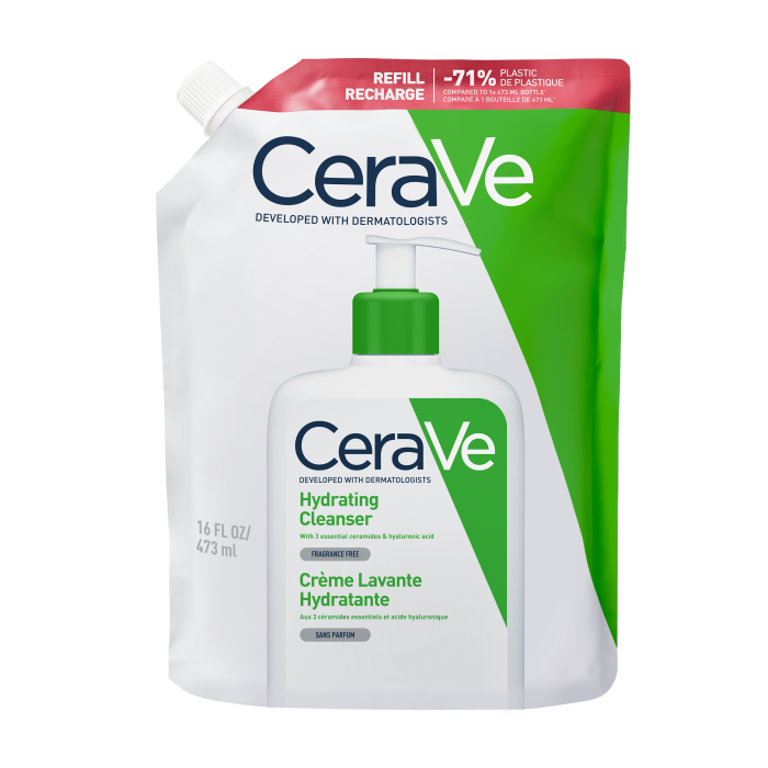 CeraVe Hydrating Cleanser täyttöpakkaus 473 ml bild 3