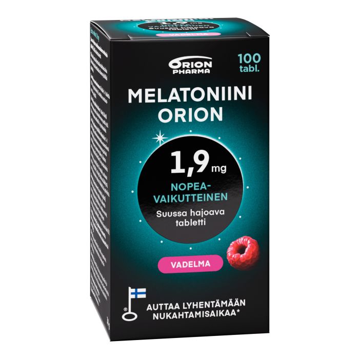 Melatoniini Orion 1,9 mg vadelma suussa hajoava tabletti 100 tabl bild 3