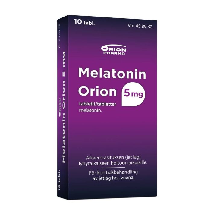 MELATONIN ORION 5 mg tabl 10 fol bild 5