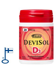 DEVISOL 20 MIKROG IMESKELYTABLETTI 100 TABL