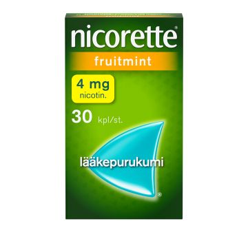 NICORETTE FRUITMINT 4 mg lääkepurukumi 30 fol
