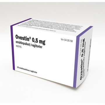 OVESTIN 0,5 mg emätinpuikko 15 fol
