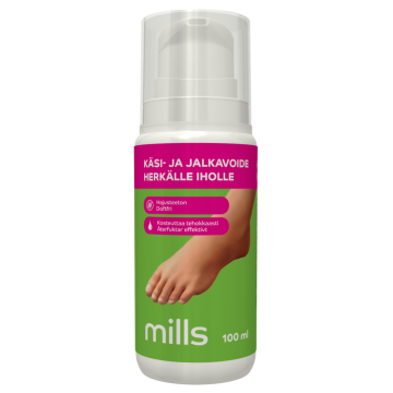 Mills käsi- ja jalkavoide herkälle iholle 100 ml