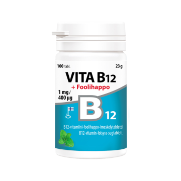 Vita B12 + foolihappo 100 tabl