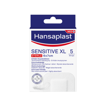 HANSAPLAST SENSITIVE XL 6 X 7CM  5 KPL