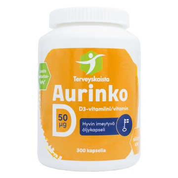 TERVEYSKAISTAN AURINKO D 50 MIKROG X300 KAPS