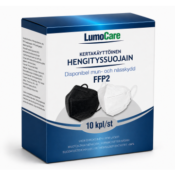 Syntheos FFP2 hengityssuojain musta 10 kpl