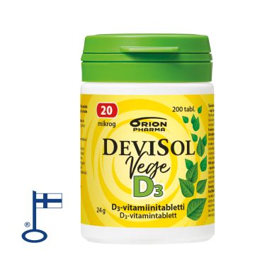 Devisol Vege 20 mikrog nieltävä 200 tabl