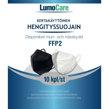 Syntheos FFP2 hengityssuojain musta 10 kpl