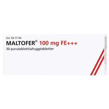 MALTOFER purutabletti 100 mg 30 fol
