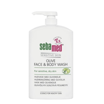 Sebamed Olive Face&Body Wash pesuneste pumppupullo 1000 ml