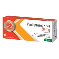 PANTOPRAZOL KRKA 20 mg enterotabl 14 fol