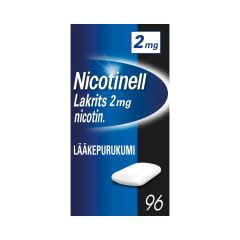 NICOTINELL LAKRITS 2 mg lääkepurukumi 96 fol