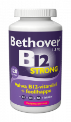 Bethover B12 Strong Vadelma-sitruuna 120 tabl